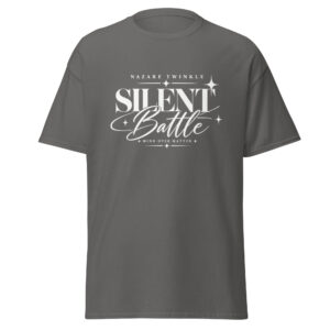Silent Battle “Walking Miracle” T-Shirt — Charcoal — Front